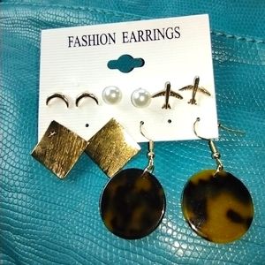 5 pair earrings